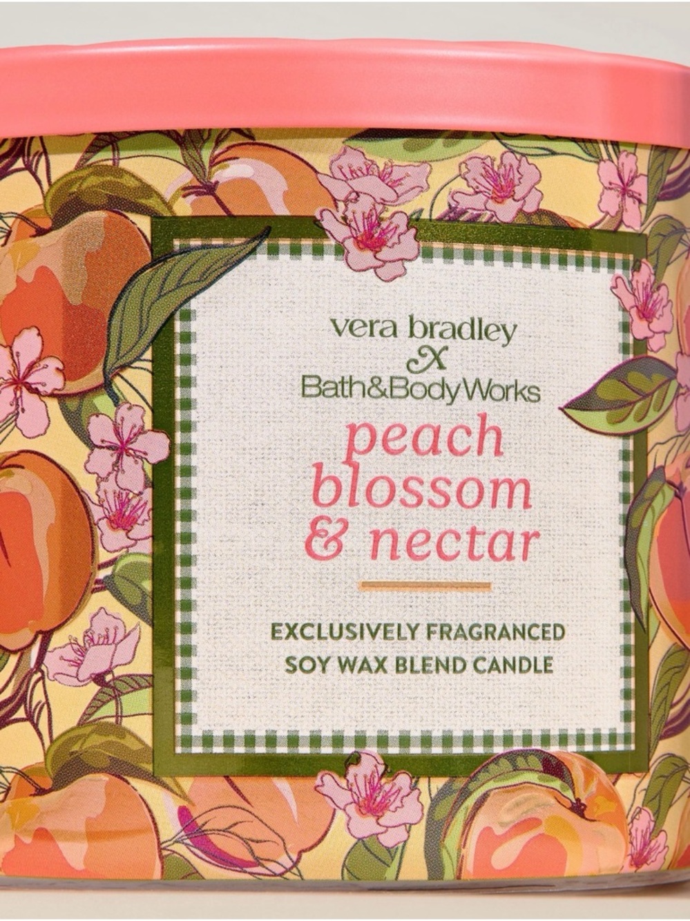 Vera Bradley Peach Blossom & Nectar Scented Candle - Picture 2 of 2